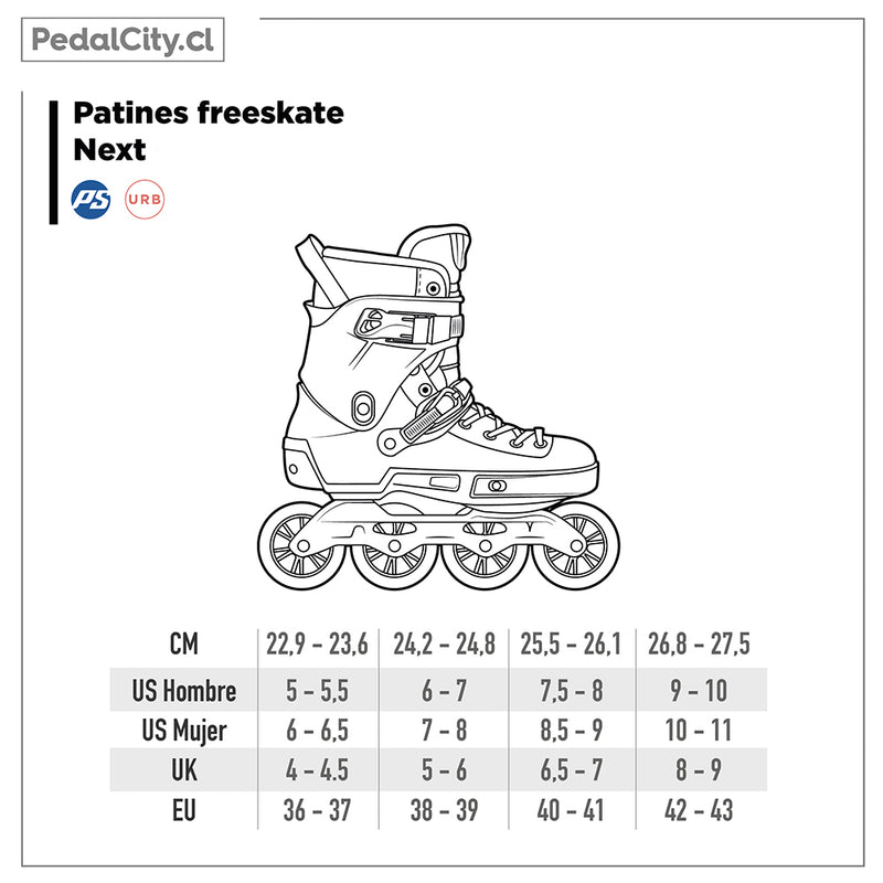 Patines Freeskate Next Multicolor 80
