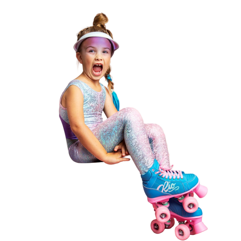 Patines Quad Rio Roller Lumina Blue Pink