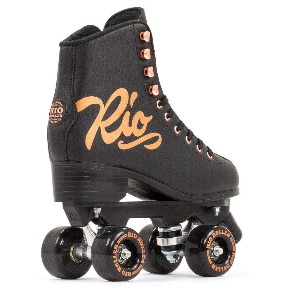 Rio Roller Quad Skates für Kinder, Unisex, Rosa (Rose Black), Größe 37 Rio Roller Quad Skates für Kinder, Unisex, Rosa (Rose Black), Größe 37
