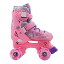 Patines Quad infantiles 905A Rosa Led