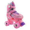 Patines quad 905A Led niños rosados