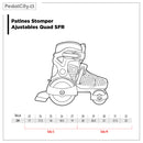 Patines Stomper Ajustables Quad blue/red