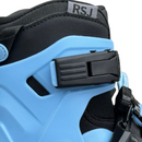 Detalle de la hebilla del patín RoadShow RSJ celeste