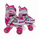 Patines Quad infantiles Hook Mariposas Ruedas LED + Set de protecciones