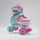 Patines Quad infantiles Pink Magic Stars Ruedas LED