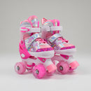 Patines Quad infantiles Rosa Unicornio Ruedas LED