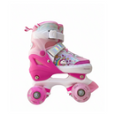 Patines Quad infantiles Rosa Unicornio Ruedas LED