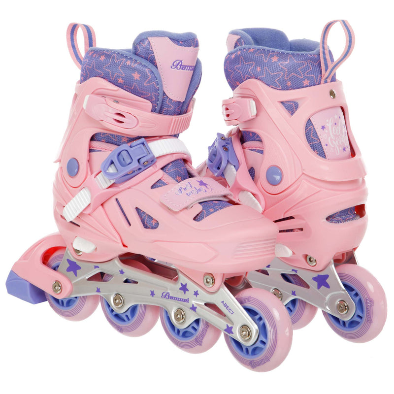 Patines en Línea Infantiles Ajustables Rosado