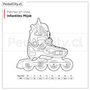 Patines en línea ajustables Infantiles Mijak Violeta