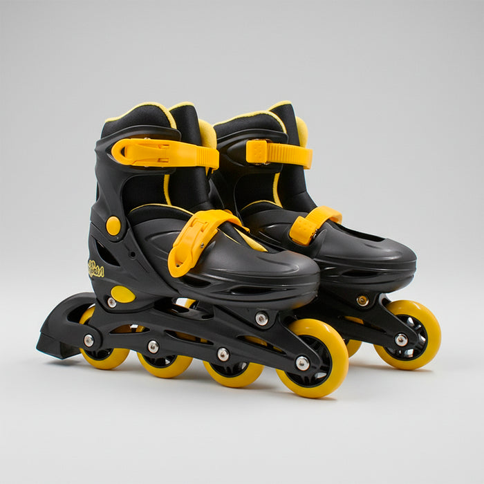 Patines en línea Onwheels niños negros y amarillos