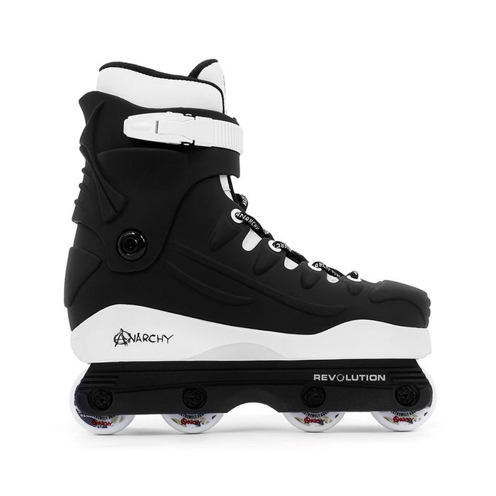 Patines agresivos Anarchy Revolution II negros vista lateral