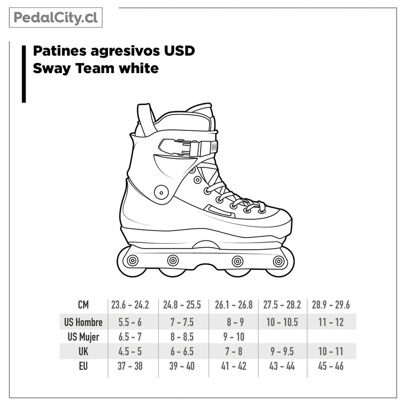 Patines agresivos USD Sway Team white