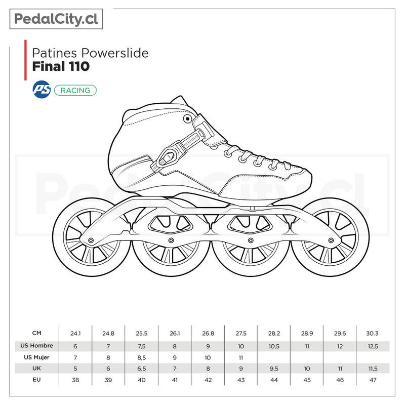 Patines de velocidad Powerslide Final 110