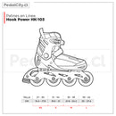 Patines en Línea Hook Power Verde HK-103