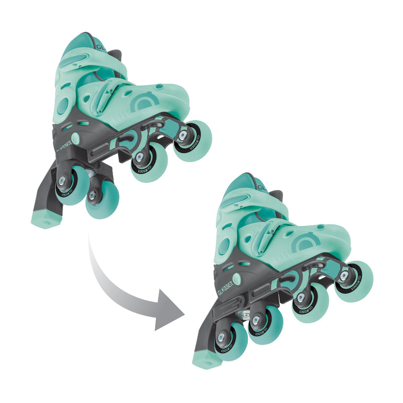 Patines en Línea Infantiles 2 en 1 Globber Verde