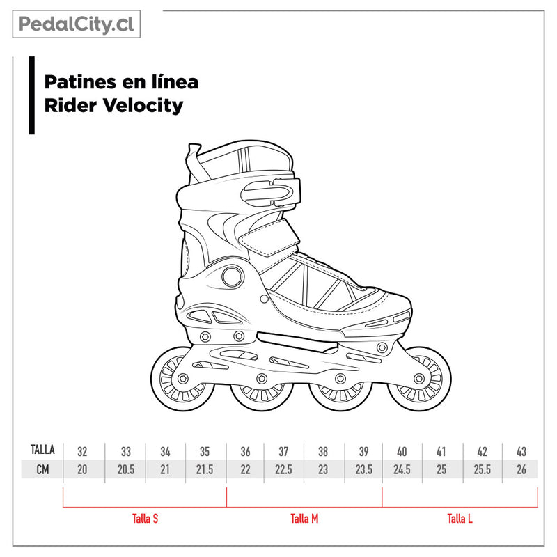 Patines en línea Rider Velocity calipso