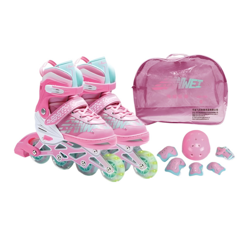 Patines en línea ajustables Infantiles BanWei Pink