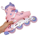 Patines en Línea Infantiles Ajustables Rosado