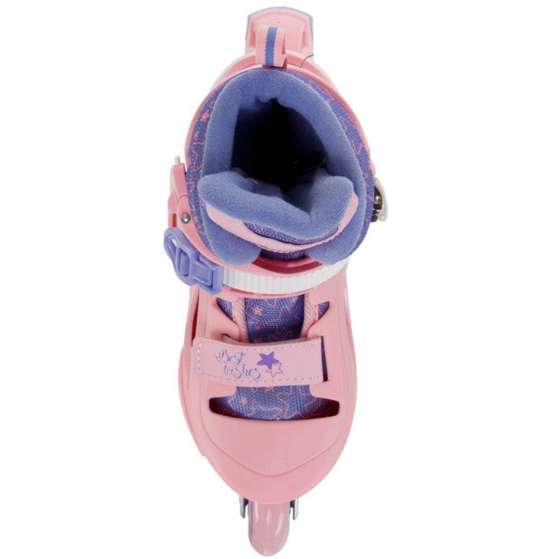 Patines en Línea Infantiles Ajustables Rosado