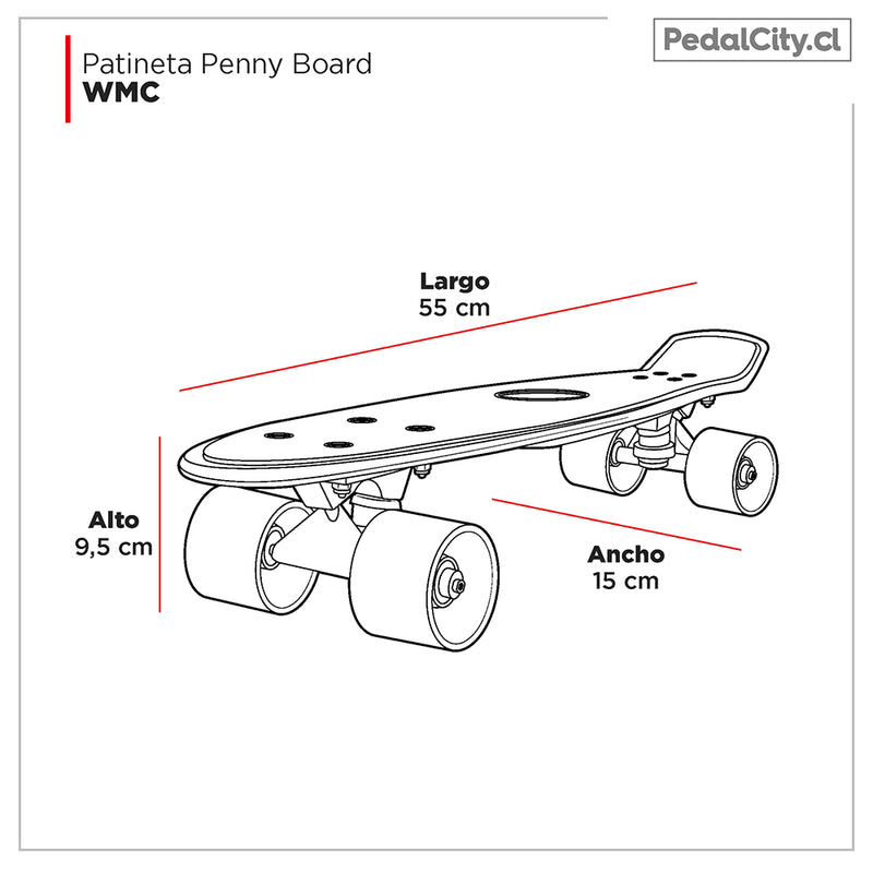 Patineta Penny Fun Wheels Azul