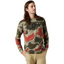 Polera Bicicleta Lifestyle BKNR Manga Larga Camo Verde Fox