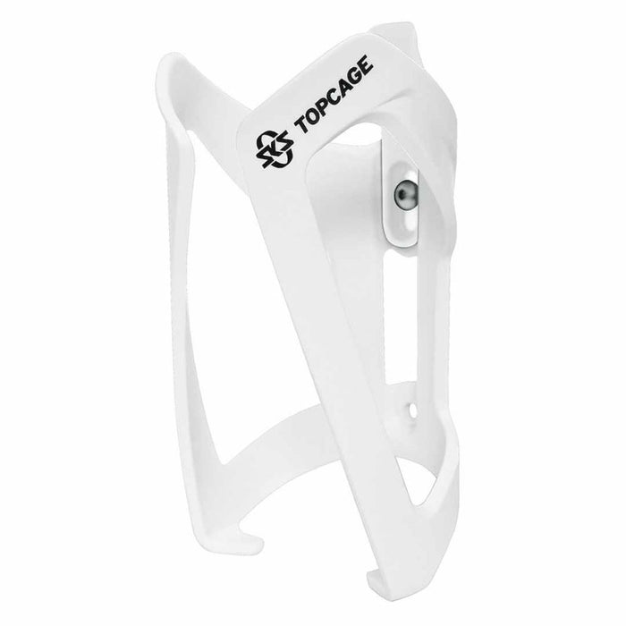 Porta caramayola SKS Topcage blanco vista en ángulo
