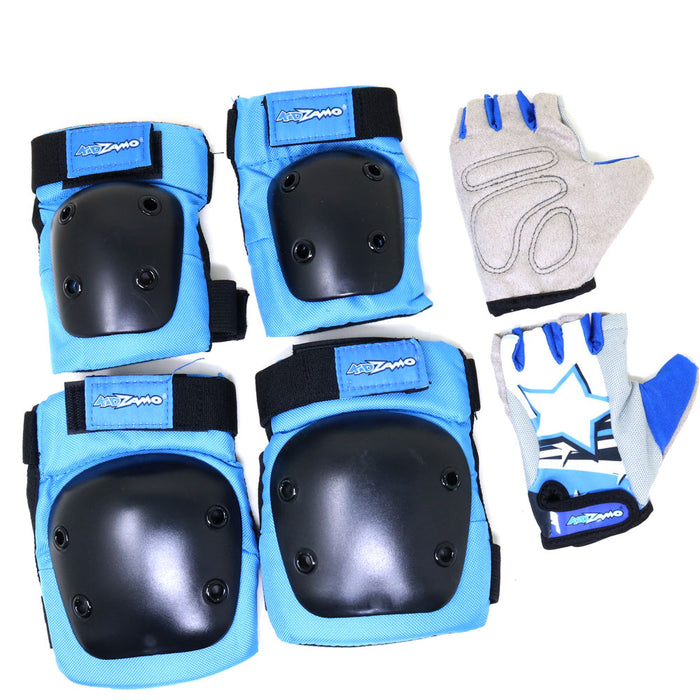 Set de protecciones Kidzamo adultos azul