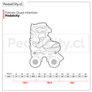 Patines Quad infantiles Power Blue