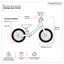 Bicicleta Roda Pro Series Aro 12 V4 Yellow