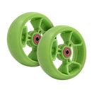 Ruedas Delanteras para Scooter con Luces y Rodamientos 120 mm Green