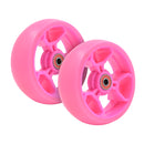Ruedas Delanteras para Scooter con Luces y Rodamientos 120 mm Pink