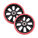 Ruedas Delanteras para Scooter con Luces y Rodamientos 120 mm Red