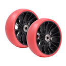 Ruedas Delanteras para Scooter con Luces y Rodamientos 120 mm Red