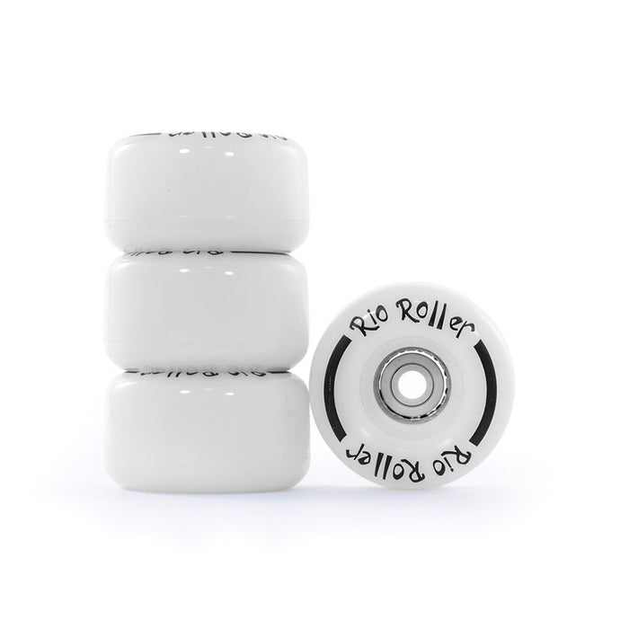 Pack de ruedas Rio Roller con luces blancas de 58 x 33 mm