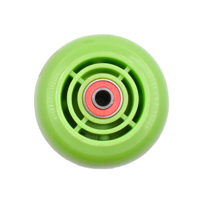 Ruedas Traseras para Scooter con Luces y Rodamientos 80 mm Green