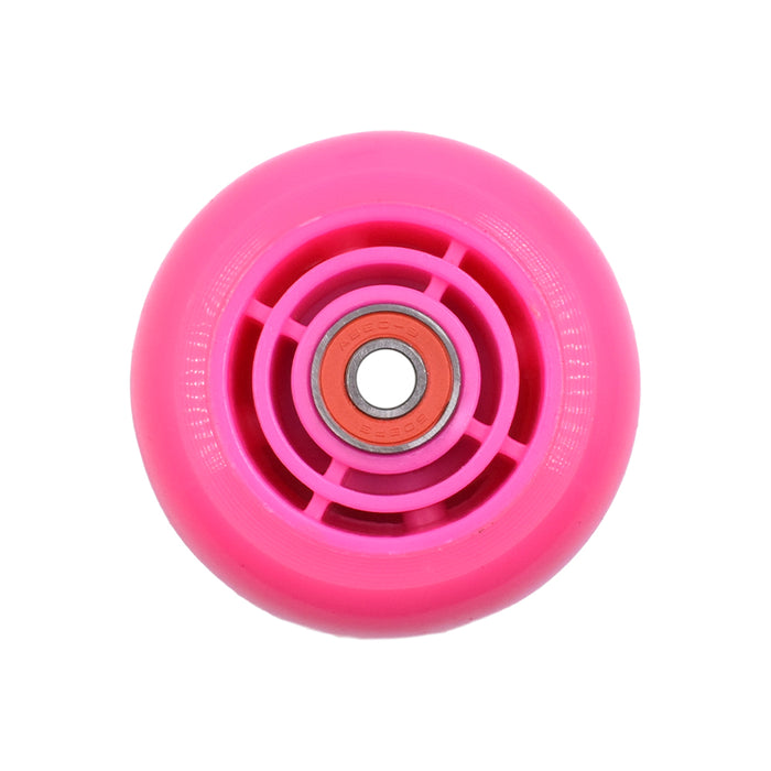 Ruedas Traseras para Scooter con Luces y Rodamientos 80 mm Pink