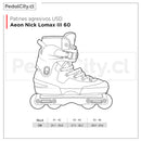 Patines agresivos USD Aeon Nick Lomax III 60 Pro Blue