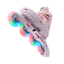 Patines Hook Pastel Pink del kit con las ruedas LED encendidas