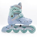 Patines en línea Hook Pastel celeste con luces LED del kit, vista lateral