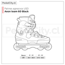 Patines agresivos USD Aeon team 60 Black