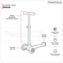 Scooter Maxi Deluxe azul rojo