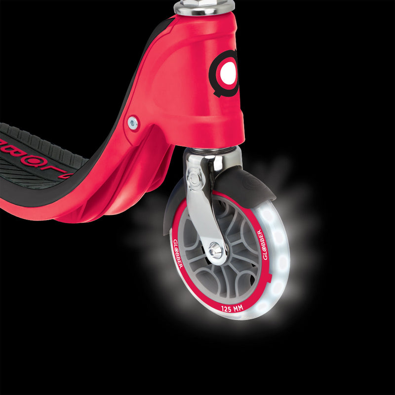 Scooter 2 Ruedas Globber Flow 125 Lights con luces LED Red