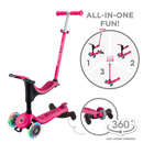 Scooter 3 en 1 Globber Go Up Deluxe Lights 360