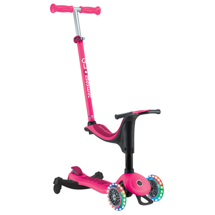 Scooter 3 ruedas Globber Go Up Deluxe 360 con luces 3 en 1, niños