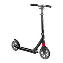 Scooter Globber NL 205 Black Grey vista frontal en ángulo