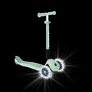Scooter Infantil 3 Ruedas Globber Ecológico Plegable con Luces Pistachio