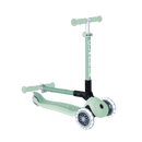 Scooter Infantil 3 Ruedas Globber Ecológico Plegable con Luces Pistachio