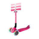 Scooter de 3 ruedas Globber Junior Plegable Lights Fuchsia con manillar regulable en 3 alturas