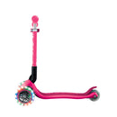 Scooter de 3 ruedas Globber Junior Plegable Lights Fuchsia vista lateral