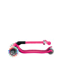 Scooter de 3 ruedas Globber Junior Plegable Lights Fuchsia plegado visto de lado